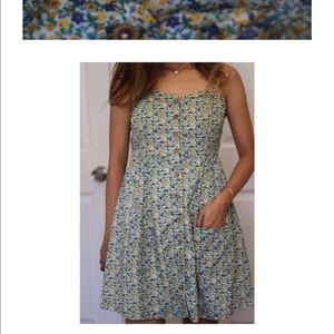 Forever 21 button front mini dress